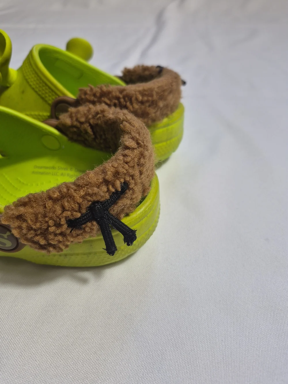 Crocs Classic DreamWorks Shrek Clog Kids in Lime Punch iconic ears 13